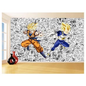 Papel De Parede Dragon Ball Goku Vegeta Anime 3,5M Dbz153