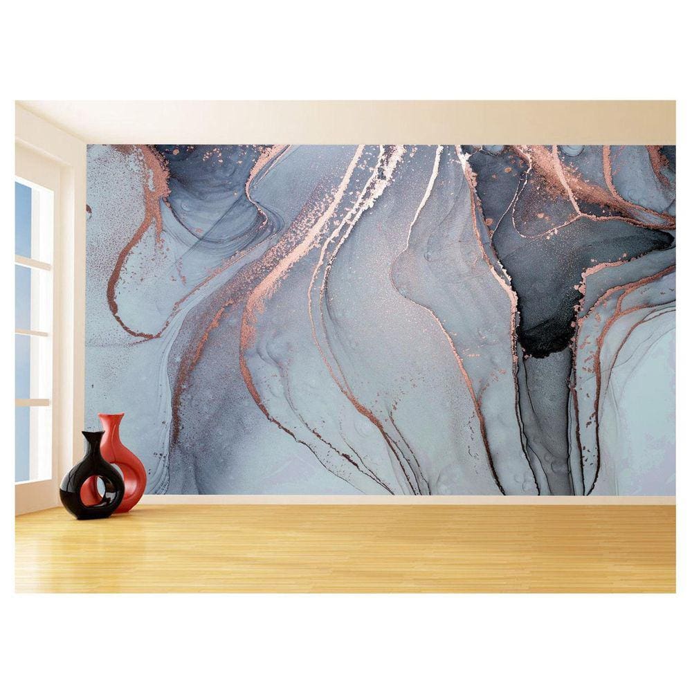 Papel De Parede 3D Estilo Marmore Tintas Cores 3,5M Mbr167