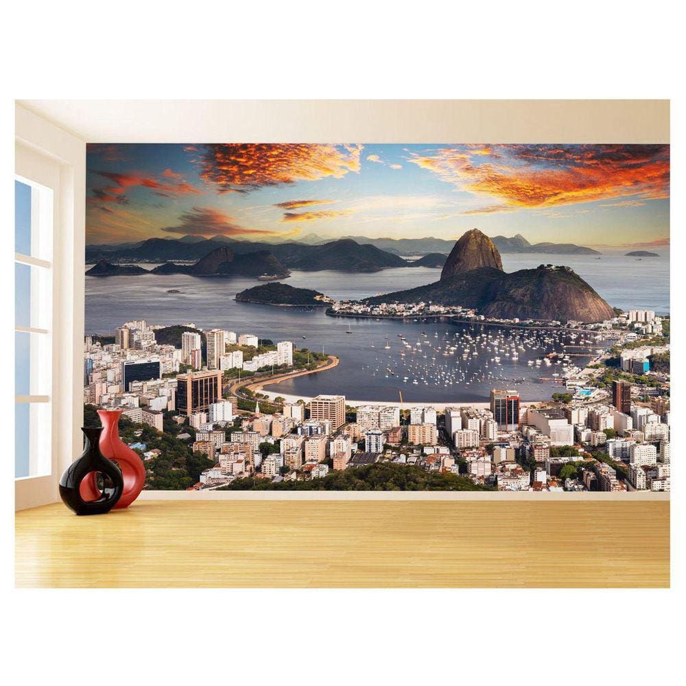 Papel De Parede Cidade Rio De Janeiro Por Sol 3,5M Ncd330