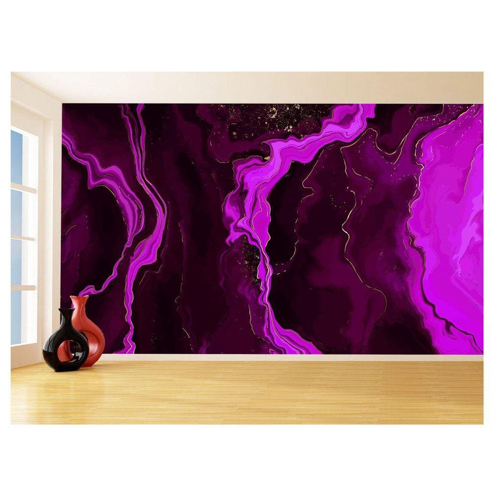 Papel De Parede 3D Estilo Marmore Tintas Cores 3,5M Mbr114