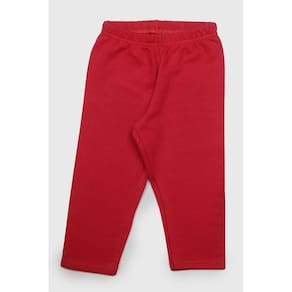 Calça Moletom Flanelado Vermelho Infantil Frio Elian Menina Bebê