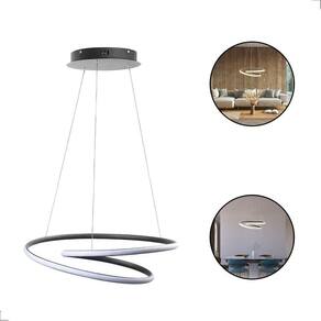 Luminária Pendente Moderno Led Aliança Preto 3000K 52W S&L