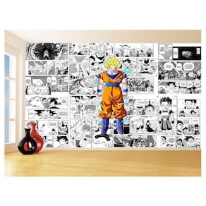 Papel De Parede Dragon Ball Goku Página Manga 3,5M Dbz630