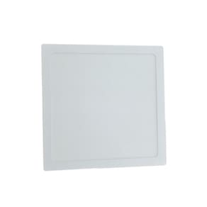 Luminária LED Branca Bivolt - Poli/Alumínio - 20x20cm