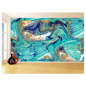 Papel De Parede 3D Estilo Marmore Tintas Cores 3,5M Mbr147