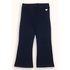 Calça Molecotton Menina Azul Marinho Flanelado Inverno Elian