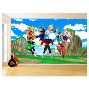 Papel De Parede Dragon Ball Goku Vegeta Anime 3,5M Dbz484