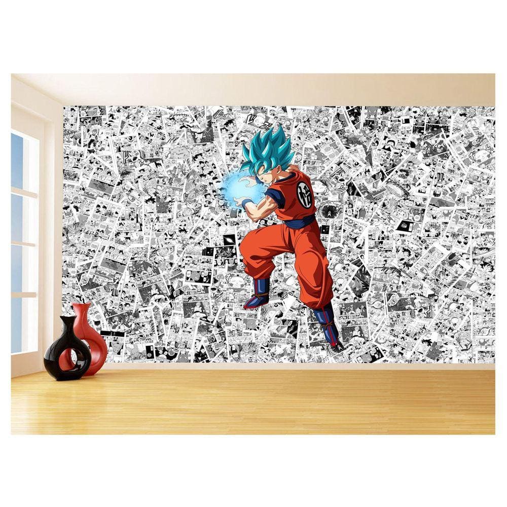 Papel De Parede Dragon Ball Goku Página Manga 3,5M Dbz549