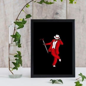 Quadro Zé Pelintra Umbanda 24x18cm Moldura Preta