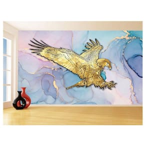 Papel De Parede 3D Animais Pop Art Águia Voando 3,5M Pxa243