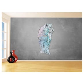 Papel De Parede Animais Pop Art Leoa Colorido 3,5M Pxa458