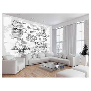 Papel De Parede Estilo Lousa Bebdias Bar Drink 3,5M Lcb17