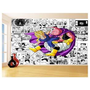 Papel De Parede 3D Dragon Ball Vegeta Anime Buu 3,5M Dbz689