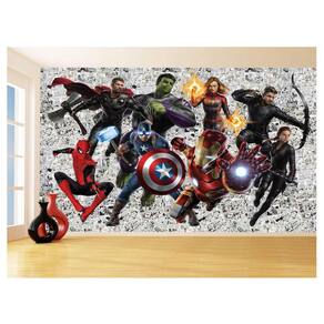 Papel De Parede 3D Heróis Página Quadrinhos Hq 3,5M Nhma151