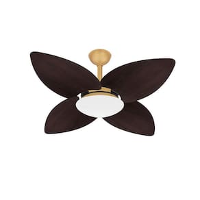 Ventilador De Teto Dourado Econômico 4 Pás Winds Ventax 220V