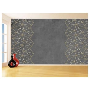 Papel De Parede 3D Concreto Queimado Risco Bege 3,5M Kkt94