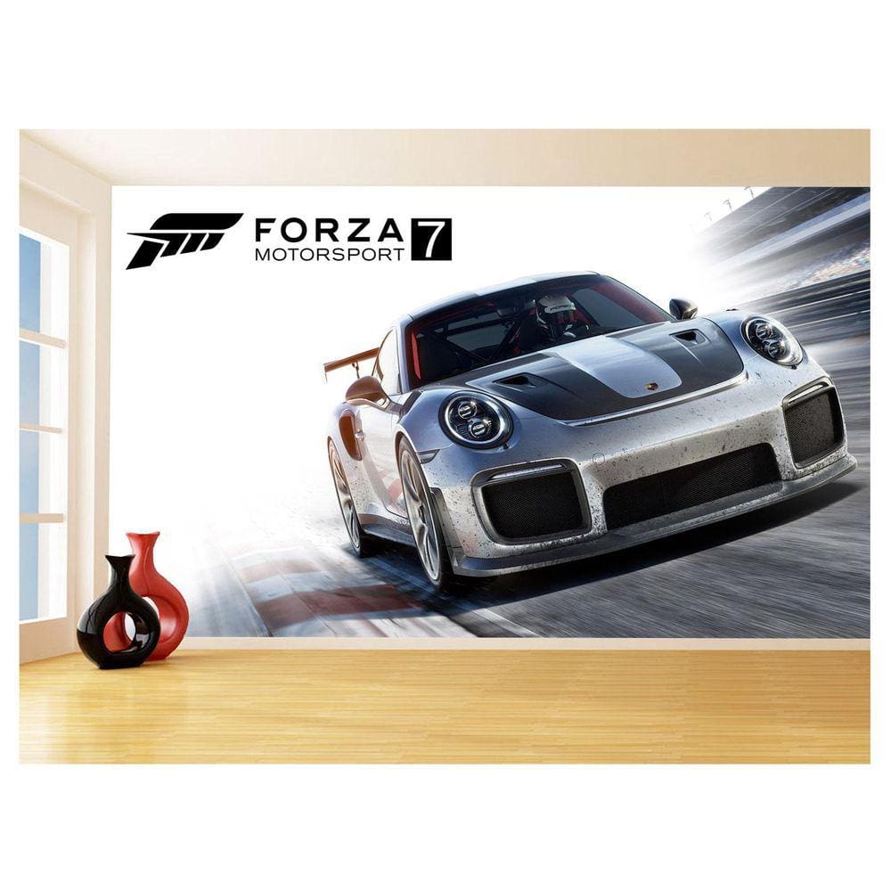 Papel De Parede 3D Carro Porsche 911 Gt3R Pista 3,5M Car324
