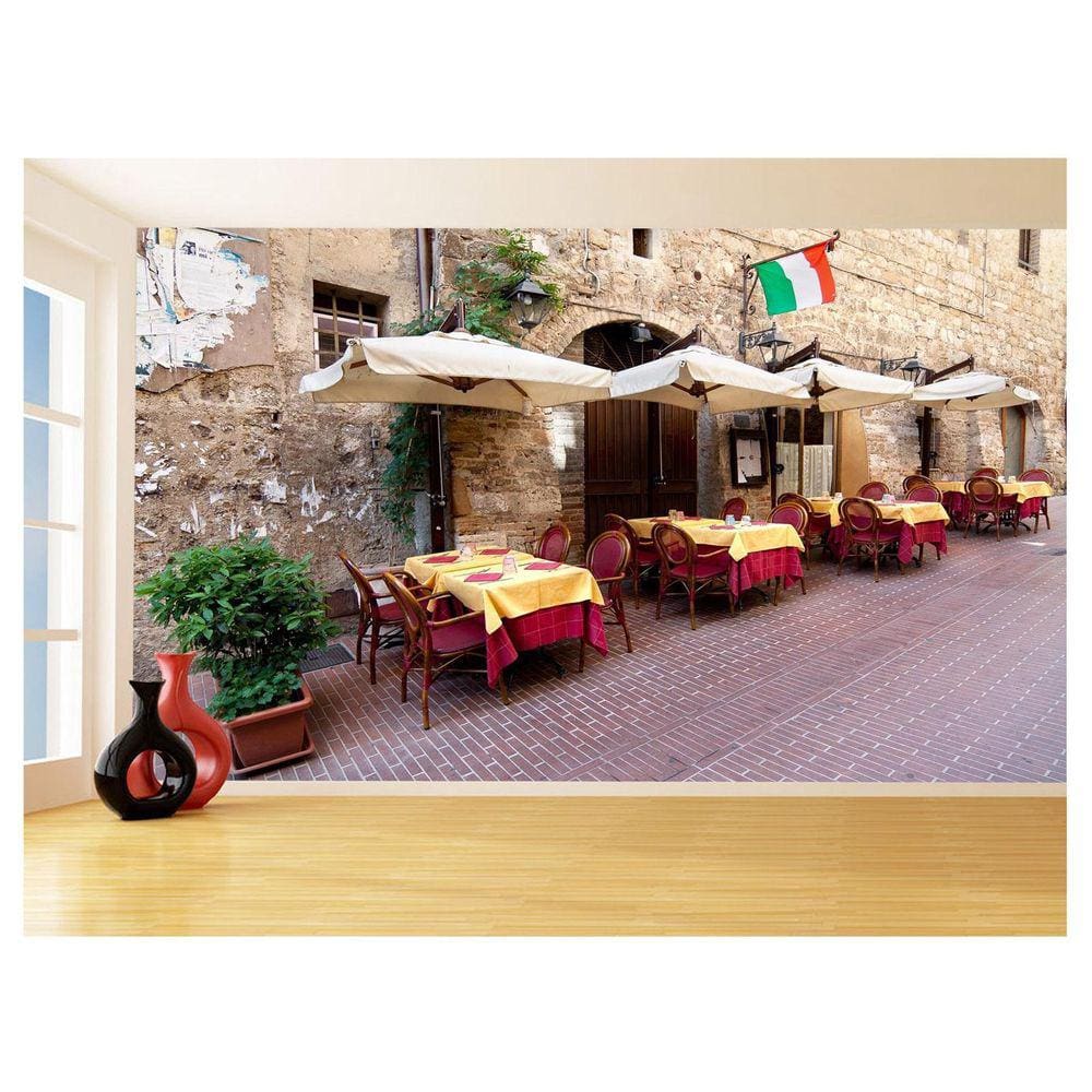 Papel De Parede 3D Cidade Antiga Europeia Vila 3,5M Cda68