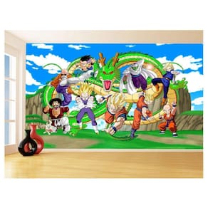 Papel De Parede Dragon Ball Goku Vegeta Anime 3,5M Dbz461