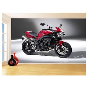 Papel De Parede 3D Moto Sport Bike Naked Triumph 3,5M Bkm45