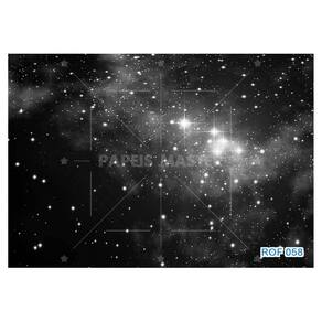 Papel De Teto Céu Espaço Estrelas Galáxias 3,5M Rof58