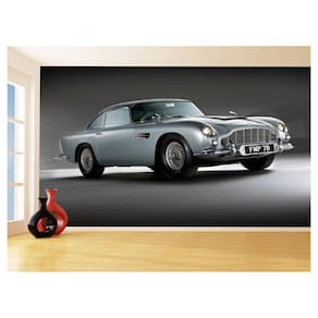 Papel De Parede 3D Carro Antigo Db5 Aston Martin 3,5M Cxr02