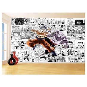Papel De Parede Dragon Ball Goku Página Manga 3,5M Dbz672