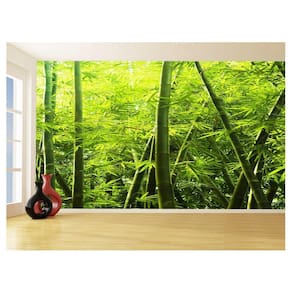 Papel De Parede Floresta Tropical Bambu Folha 3,5M Xna220