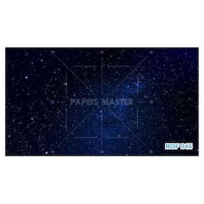 Papel De Teto Céu Espaço Estrelas Galáxias 3,5M Rof45