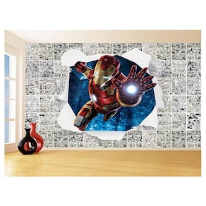 Papel De Parede 3D Heróis Página Quadrinhos Hq 3,5M Nhma163