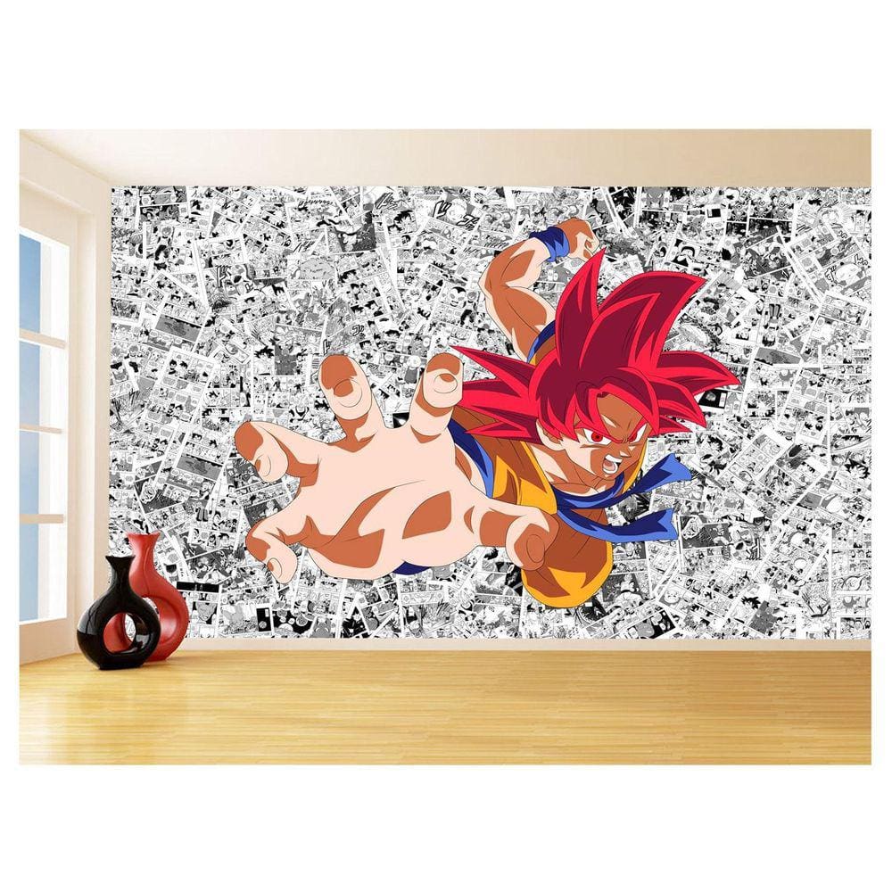 Papel De Parede Dragon Ball Goku Página Manga 3,5M Dbz547
