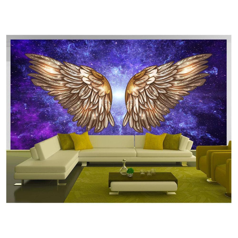 Papel De Parede 3D Arte Asas Selfie Insta Cores 3,5M Tra183