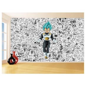 Papel De Parede Dragon Ball Vegeta Anime Blue 3,5M Dbz573