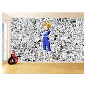 Papel De Parede 3D Dragon Ball Vegeta Anime 3,5M Dbz595