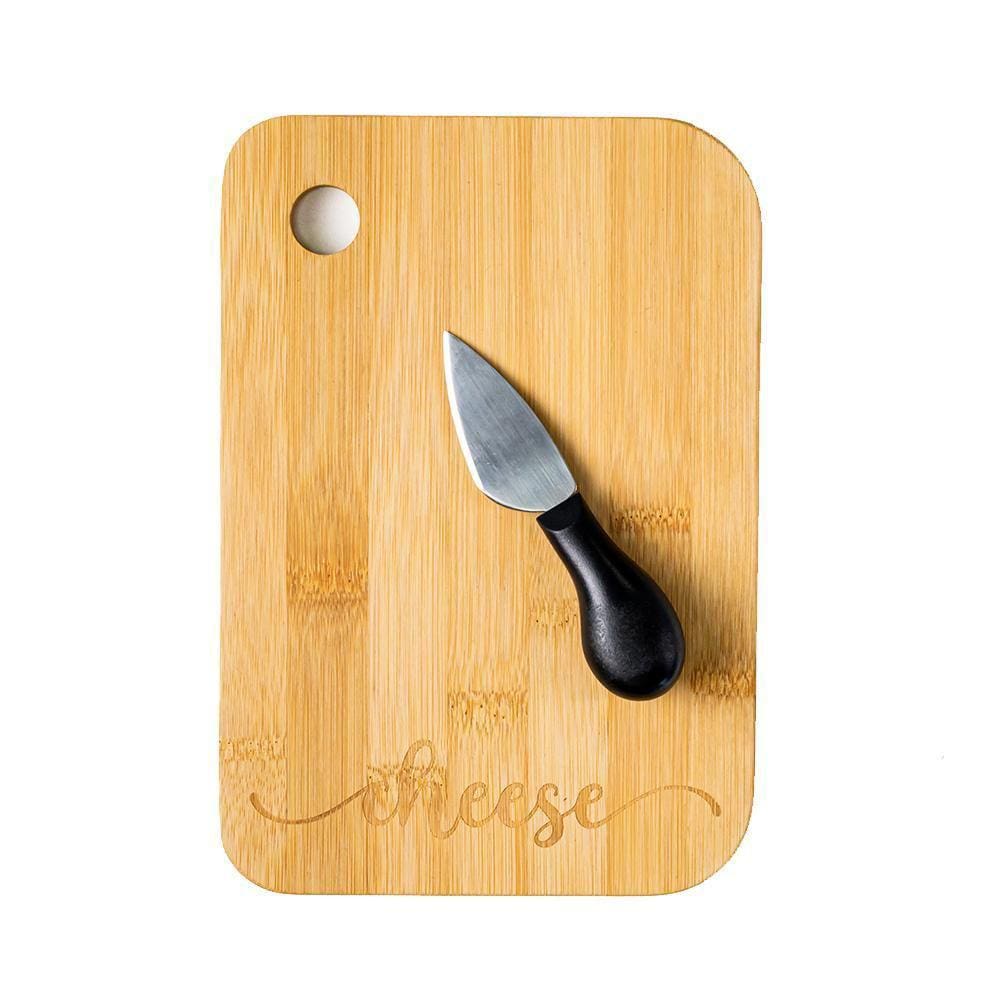 Tábua De Queijo Com Faca Bambu 2Pçs Class Home