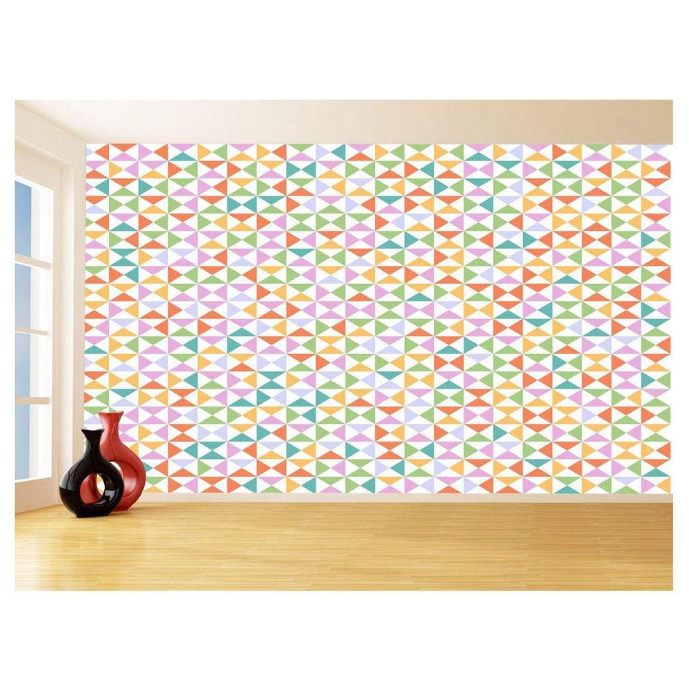 Papel De Parede Geométrico Formas Linhas Cores 3,5M Gmt30