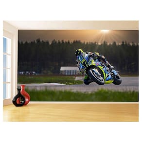 Papel De Parede 3D Moto Gp Grand Prix Corrida 3,5M Bkm80