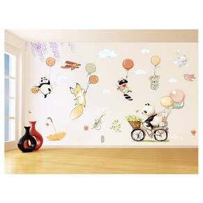 Papel De Parede 3D Infantil Bichinos Floresta 3,5M Azs371