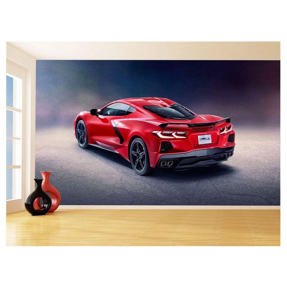 Papel De Parede Carro Corvette Chevrolet Chevy 3,5M Car43
