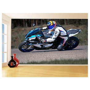 Papel De Parede 3D Moto Gp Grand Prix Corrida 3,5M Bkm81