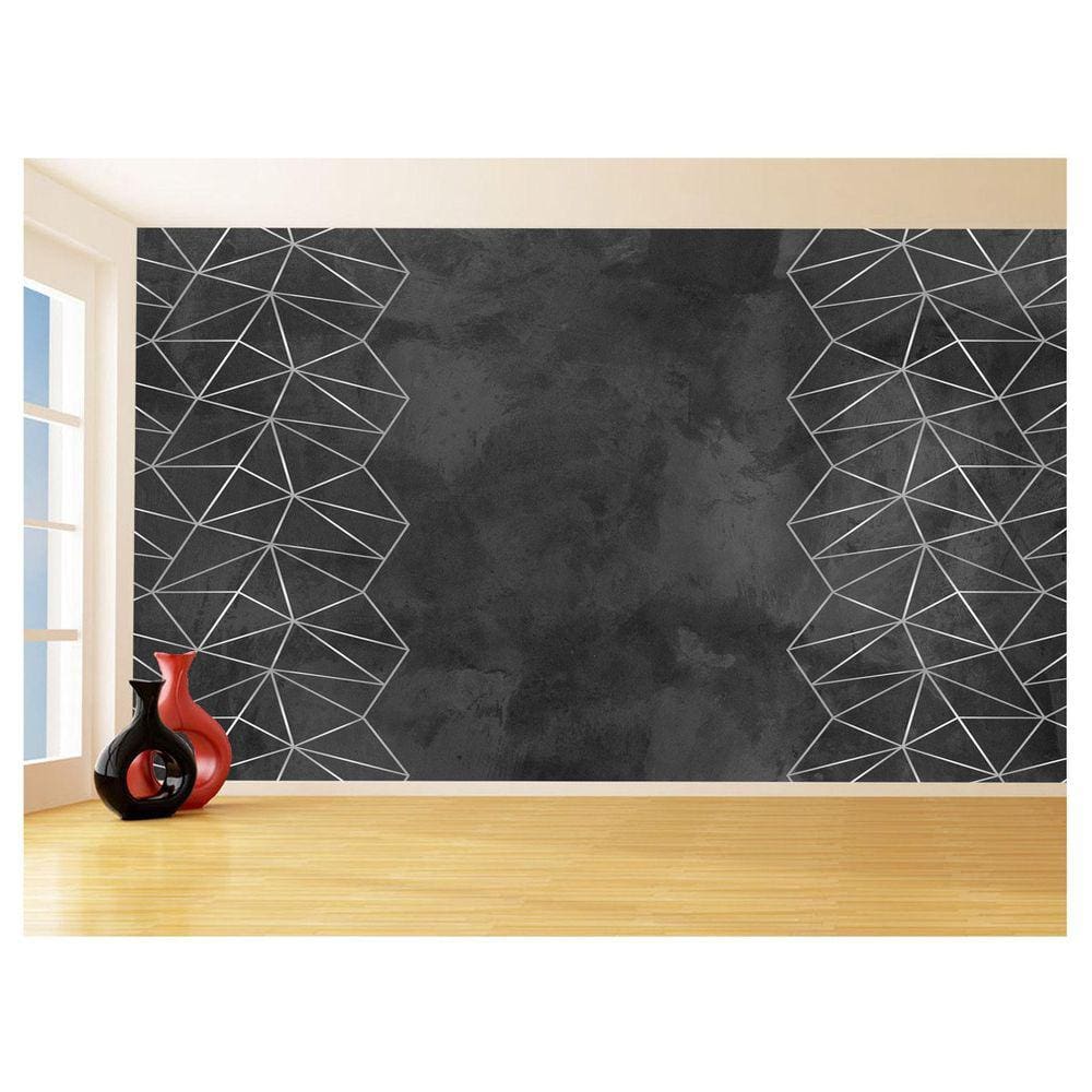 Papel De Parede Concreto Queimado Listra Risco 3,5M Kkt61