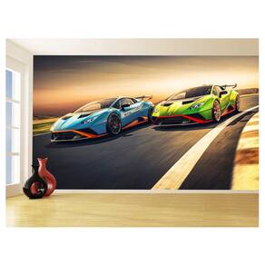 Papel De Parede Carro Lamborghini V10 Huracan 3,5M Car209