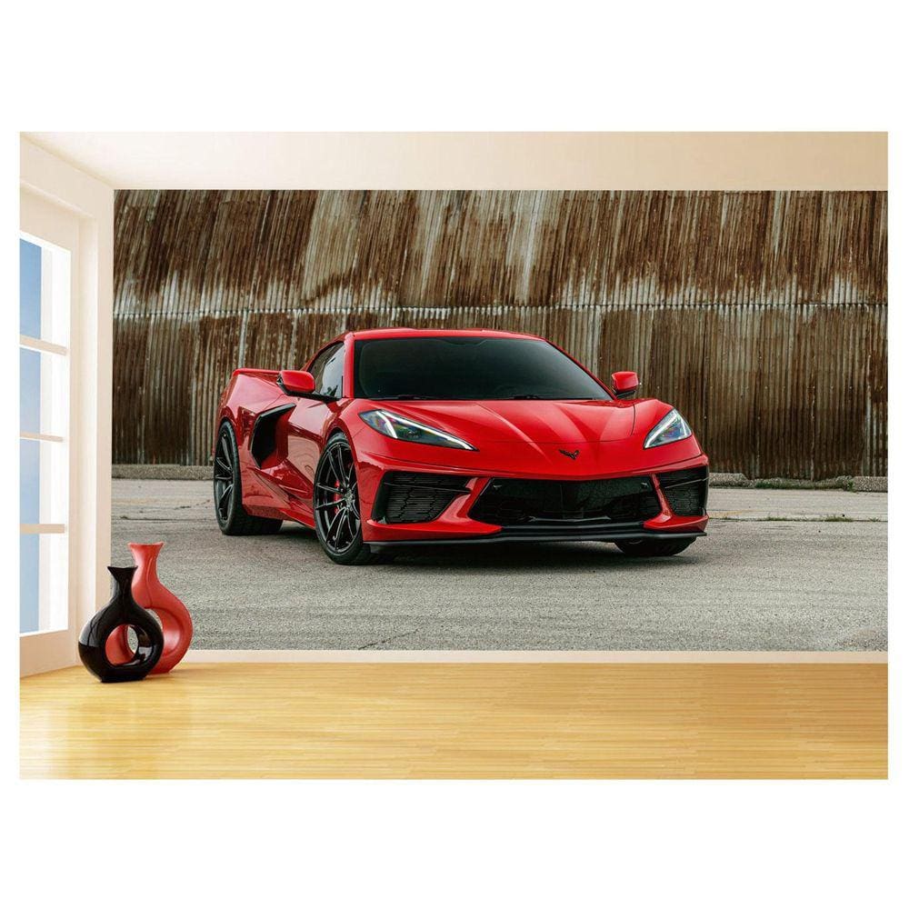 Papel De Parede Carro Corvette Chevrolet Chevy 3,5M Car60