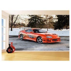 Papel De Parede Carro Sport Supra Mk4 Velozes 3,5M Cxr129