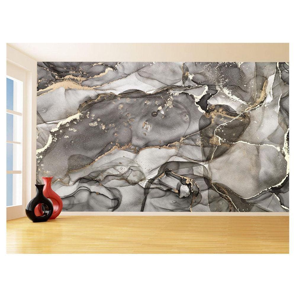 Papel De Parede 3D Estilo Marmore Tintas Cores 3,5M Mbr77