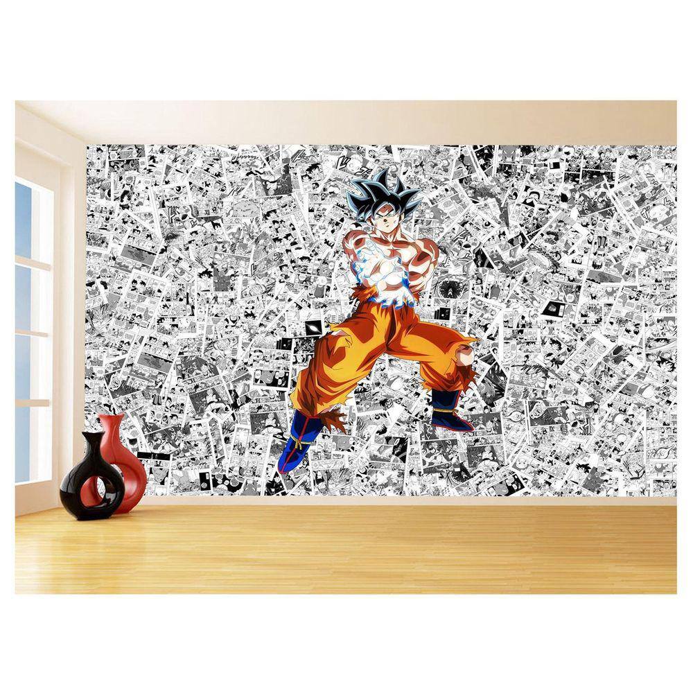 Papel De Parede Dragon Ball Goku Página Manga 3,5M Dbz556