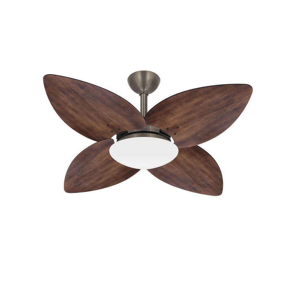 Ventilador Teto Winds 4 Pás Imbuia Potente Sala Ventax 220V