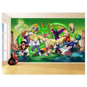 Papel De Parede Dragon Ball Goku Vegeta Anime 3,5M Dbz289