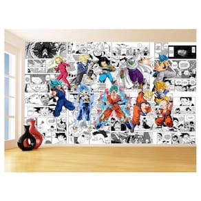 Papel De Parede Dragon Ball Goku Vegeta Anime 3,5M Dbz186