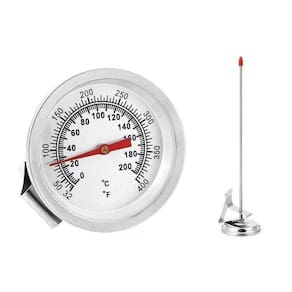 Termômetro Inox 0-200°C - Mede Temperaturas - Durável